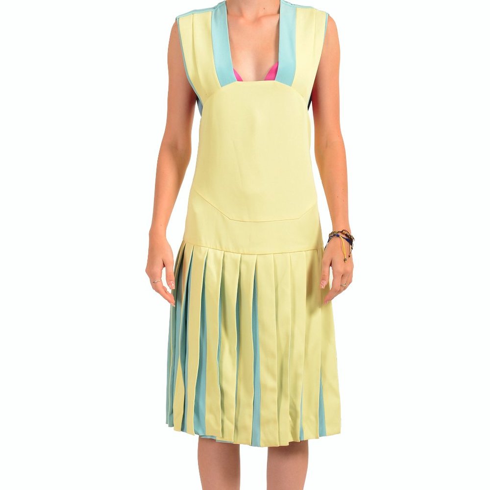Versace Versus Women's Multi-Color Pleated Dress US XS IT 38